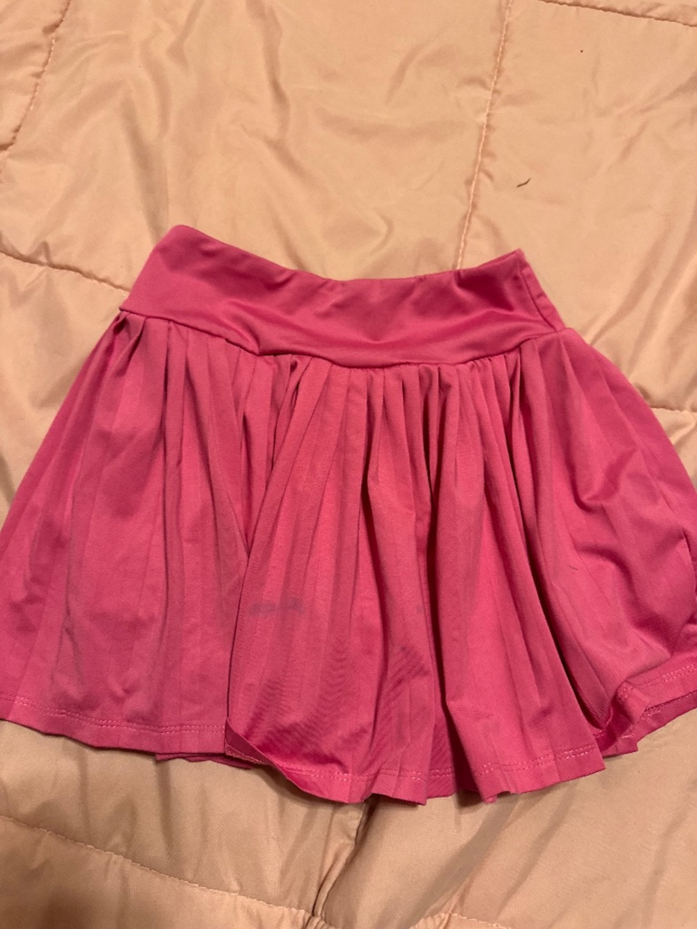 Art class girls size 8 skort built in shorts Pink Pleated skirt with elastic wa